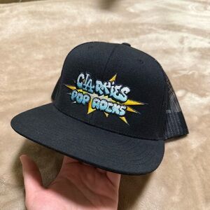 Clarkies Pop Rocks Cannabis Snap Back Baseball Cap, Flat Bill